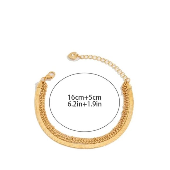 3 For $30 1pcs layered Chain Bracelet - Picture 4 of 4